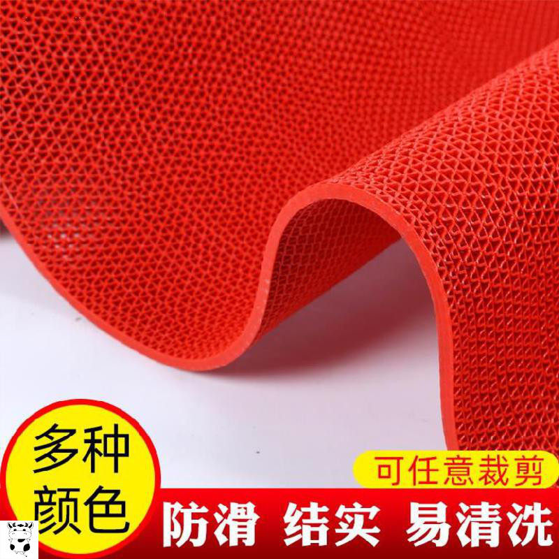Bath household freezer floor mat plastic bathroom sauna room stairs welcome floor non-slip mat vacuum red shop door