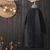 壹 壹 Áo khoác cotton dày retro mùa đông 2018 nguyên bản dài dành cho nữ áo khoác phao nữ dáng dài Bông