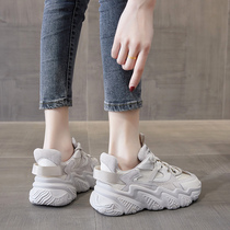 Overseas Tide Card Thick bottom Old Daddy Female Pins in the Feminists Surge Nets Red Ultra fire bursting with little White Casual 100 Hitch