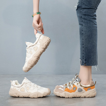 Overseas Fashion Blogger recommended running Abroad womens tennis shoes flat bottom soft bottom net face light sport