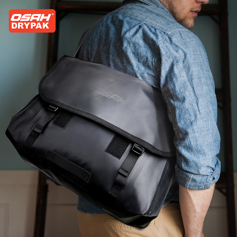 Osah Gull Bag Men Englishmen Slip-Aggregate Single Shoulder Bag Men Casual Trend Hundry Waterproof Backpack