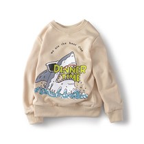 Boys sweater cotton 2020 Autumn new childrens long sleeve pullover top big children loose childrens clothing boy tide