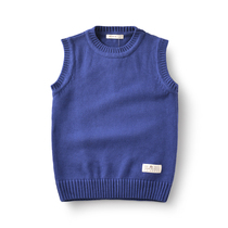Childrens clothing boys sweater vest cotton 2019 autumn and winter new childrens sweater pullover big children knitted waistcoat waistcoat