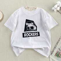 Early childrens clothing 2022 Summer new boy short sleeve T-shirt pure cotton neutral loose shoulder children CUHK children