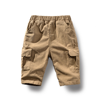 Childrens clothing summer 2021 new boy pants five-point pants in the big childrens casual pants loose tide