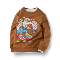 Boys sweaters cotton spring 2021 new childrens clothing childrens loose round neck boy childrens pullover tide tide