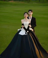 Черное 39 свадебное платье