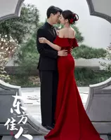 Арбуз красное платье