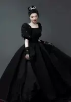 Черное 53 свадебное платье