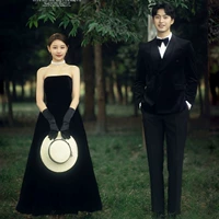 Черное 49 свадебное платье