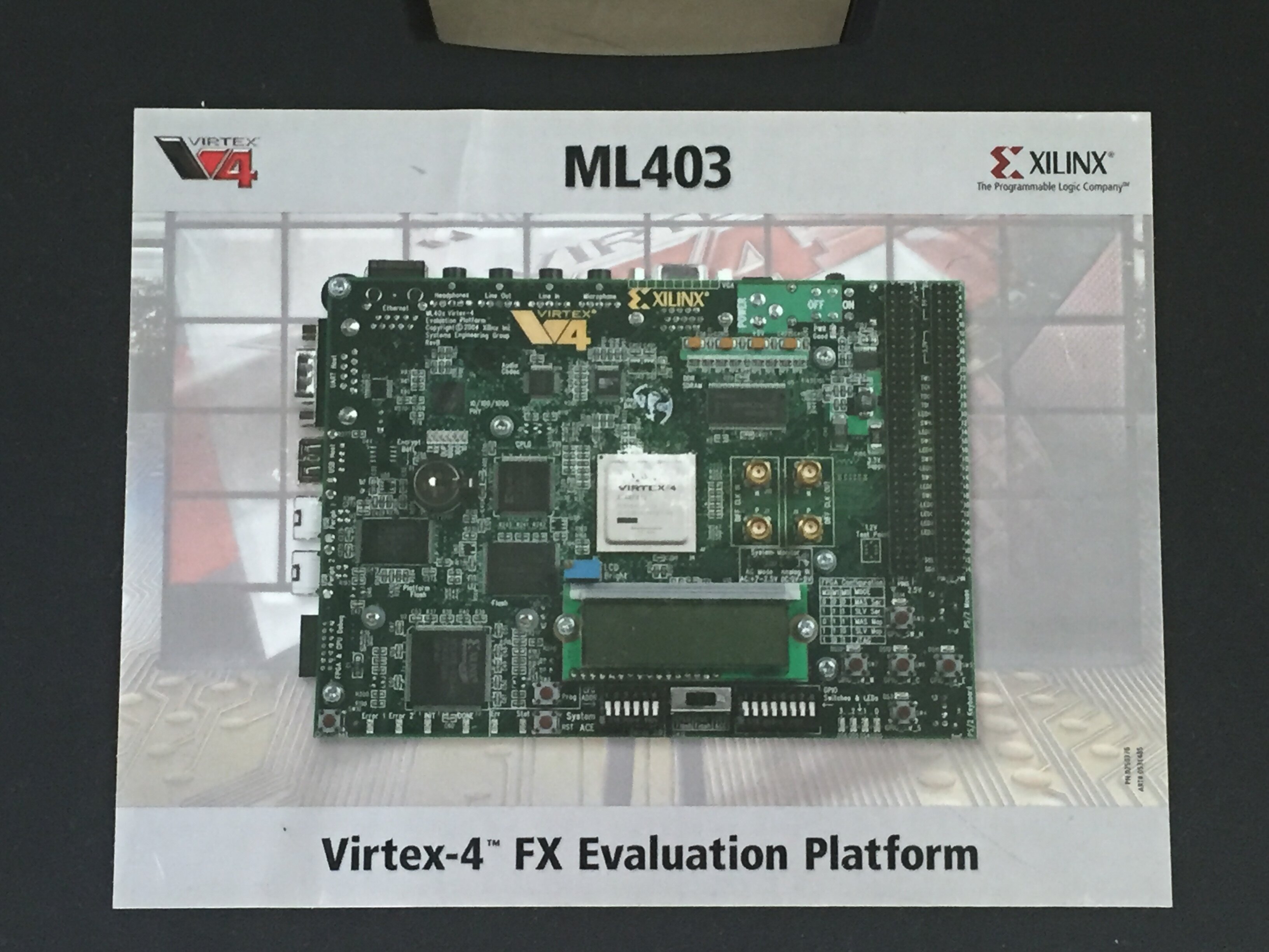 XILINX FPGA development board VIRTEX-4 HW-V4-ML403-G PowerPC development kit