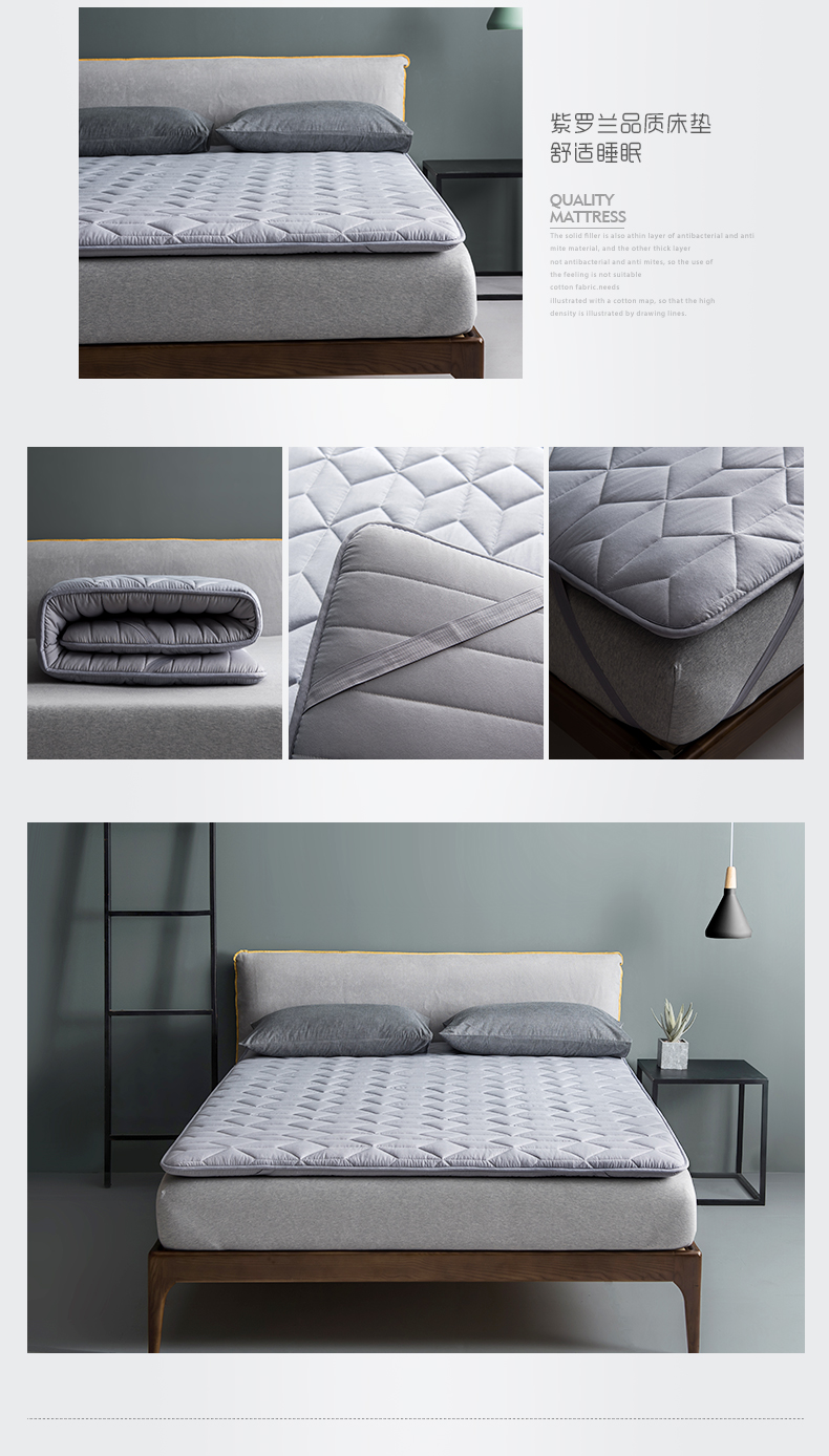 Chống thấm mite cotton mền nệm nệm nệm 1,8m giường 2 mét đôi 1,5 pad là miếng đệm bảo vệ chống trượt - Nệm nệm cao su