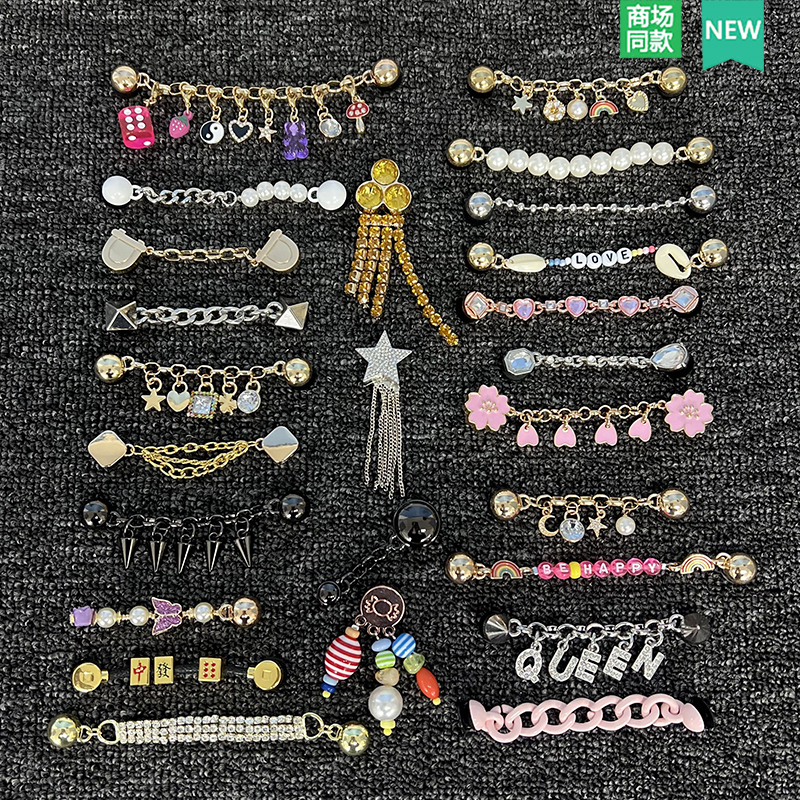 New Crocs Women's Clogs with Metal Diamond Series Accessories, Detachable Shoe Decorations, Clog Shoe Charms New Crocs Women's Clogs with Metal Diamond Series Accessories, Detachable Shoe Decorations, Clog Shoe Charms