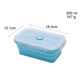 nồi ủ cơm Silicone gấp hộp ăn trưa Du lịch di động hộp ăn trưa lò vi sóng silicone niêm phong gấp giòn - Hộp cơm điện sưởi ấm hộp cơm điện cao cấp