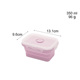 nồi ủ cơm Silicone gấp hộp ăn trưa Du lịch di động hộp ăn trưa lò vi sóng silicone niêm phong gấp giòn - Hộp cơm điện sưởi ấm hộp cơm điện cao cấp