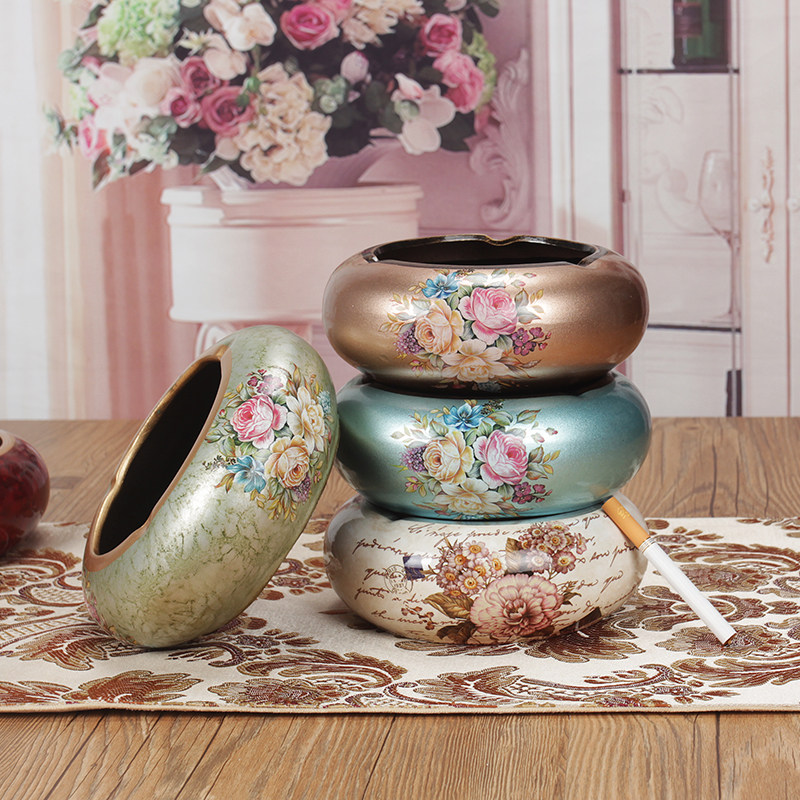 Special Price European-style Ashtray Ceramic Retro Creativity Pendulum modern minimalist home Living room Decorative Craft Gift Pendulum of Cigarette Cylinders