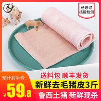 Great Food Domestic Fresh Pig Leather 1500g Russi farmyard hog to go to the oil to fine the fresh pork rind