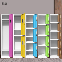 Pure luxury vertical single door disassembly locker Tin cabinet locker Household shoe cabinet Mechanical lock Magnetic induction lock bag cabinet