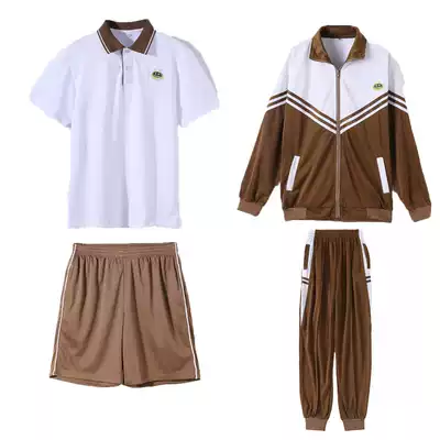 Donghua school uniform junior high school junior high school sportswear short-sleeved shorts in September 2018