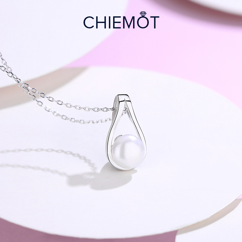 Pearl necklace women's summer 2021 new sterling silver light luxury niche design sense Tanabata Valentine's Day gift to girlfriend