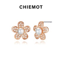 Pearl Ear Nail Woman Pure Silver 2022 New Tide Commute Temperament Brief Earrings Small CrowdDesign Senior Feel