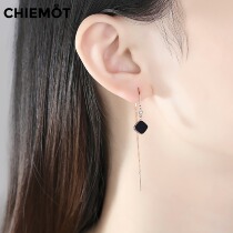 Flow Su long Earrings Earrings 2022 New wave qi pure silver earrings elegant 100 hitch commute light extravagant and small crowdsourced