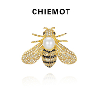 Small Bee Lady Brooch Pure Silver Exquisite 2022 New Chest Flower Design Feeling Extravagant accessories Birthday Gifts