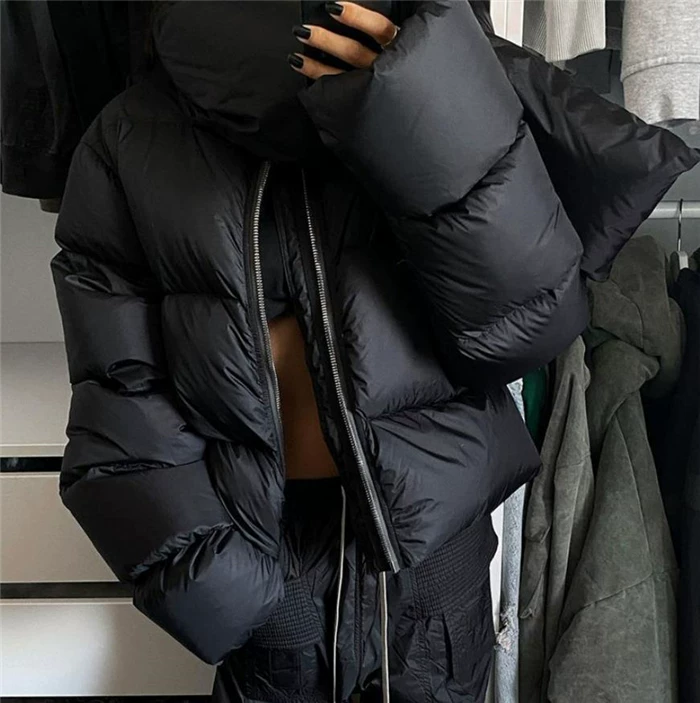 Европейско-американская хлопково-пуховая куртка женская DOWN JACKET Зимнее пальто для женщин
