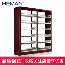 Homan Steel School Library Double-sided Single-sided Bookshelf Reading Room Bookshelf Archives shelf shelves landing storage shelves