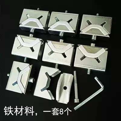 Anti-theft door four-door holder Display iron bracket Sample door easy installation buckle Outdoor metal connecting clip