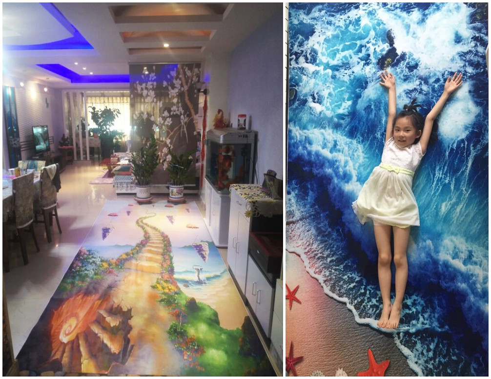 Sáng tạo phòng thảm sống bàn cà phê giường sofa phòng ngủ cửa hàng thảm 3D cho thảm giường trẻ em tấm thảm chùi chân tắm nhà bếp - Thảm thảm chụp hình