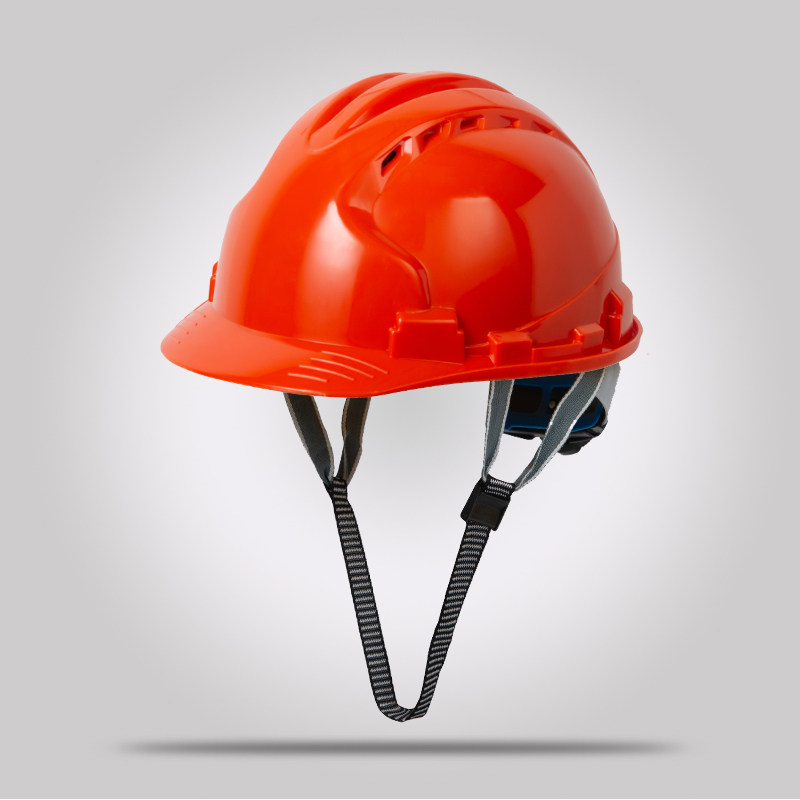 Каска Shield Guard DS-302 оранжевая, трехканальная вентиляция