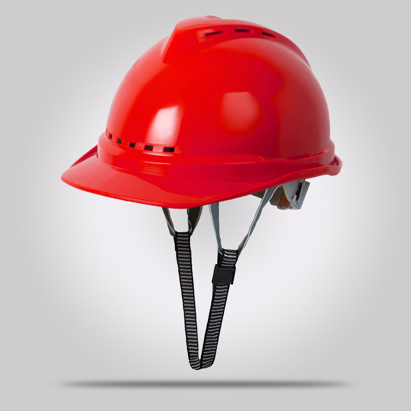 Каска Shield Guard DS-302 красная, V-образная трехсторонняя вентиляция