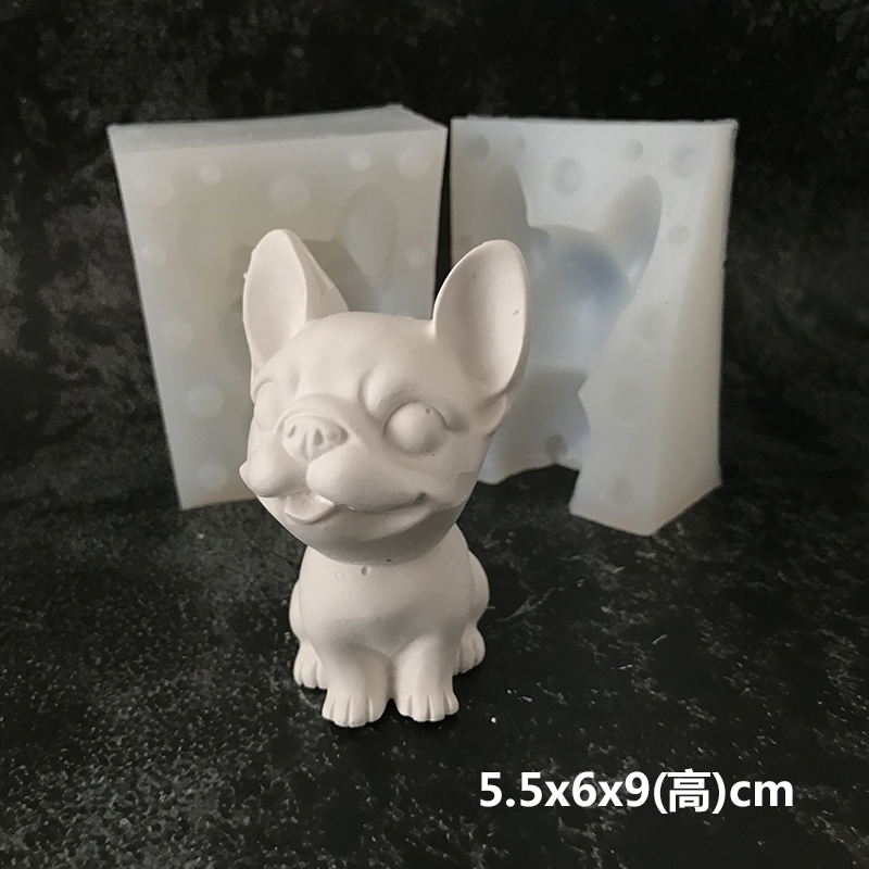 Puppy Dog Mousse Silicone Khuôn Sôcôla Sữa Pudding Kem Bánh Shar Pei Dog Baking - Tự làm khuôn nướng khuôn bánh nhúng