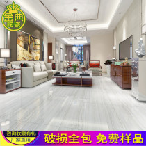 Foshan ceramic tiles 800x800 living room marble floor tiles anti-slip gray wood grain diamond fully polished glazed floor tiles