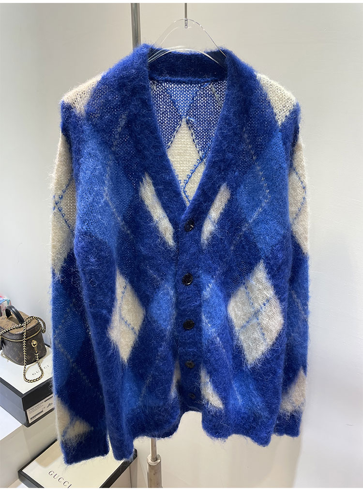 Mohair Knitted Sweater Casual Look