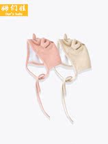 Pure cotton cute baby hat spring and autumn out ear protection Princess windproof soft cartoon ear boy Baby Baby Baby