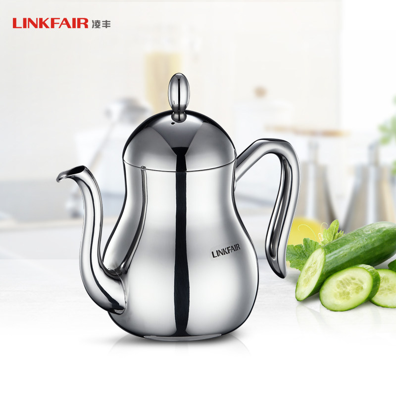 Ling Feng thickened 304 stainless steel oil pot kitchen seasoning jar oil bottle anti-drip 600lLFYH-BY06 Buryu