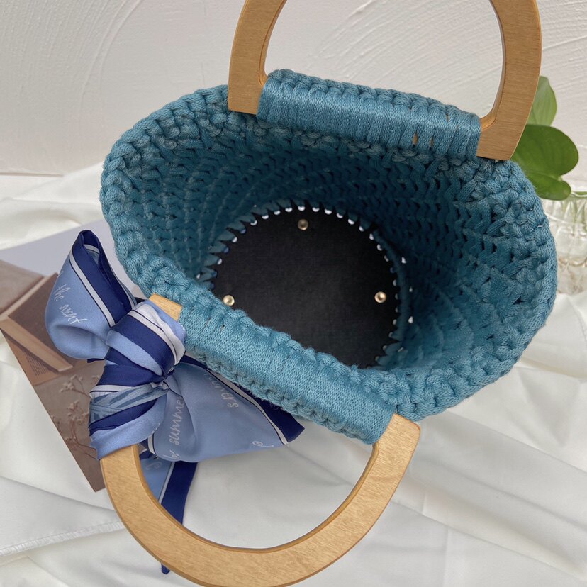 Крючок для вязания ручной работы, сумка, набор материалов, DIY 