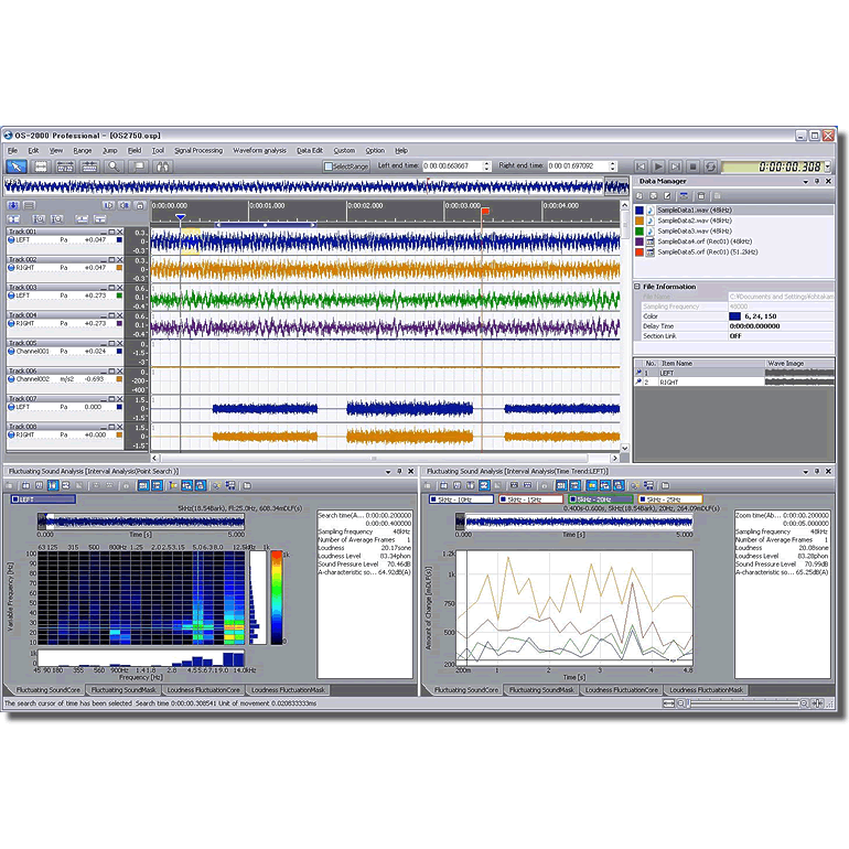 Japan's Onoo ONOSOKKI jitter sound evaluation analysis software OS-2600 OS-2700