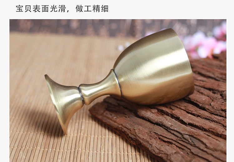Rượu vang đỏ châu Âu retro sáng tạo rượu sâm banh thủy tinh rượu vang thủy tinh đồng rượu vang 2 hộ gia đình rượu vang trắng - Rượu vang ly uống whisky