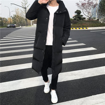 Cotton clothes men long coat thick warm New down cotton jacket youth Korean winter handsome hooded cotton jacket