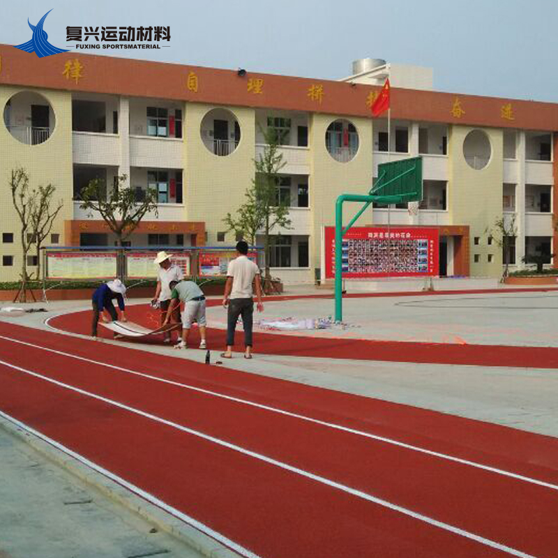 Guizhou Yunnan Sichuan School Sports Field Composite Plastic Runway Basketball Court Plastic Ground Tennis Football Stadium