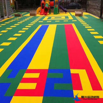 Sichuan Guizhou Yunnan school sports field assembly floor Kindergarten plastic floor Color puzzle suspended floor