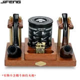 Джифенг муссон с твердым деревом ведро с увлажняющимся резервуаром для дымовой проволоки ретро -личность бронзовый ковш