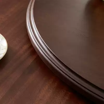 A full solid wood Round Turntable with slide slide walnut logs