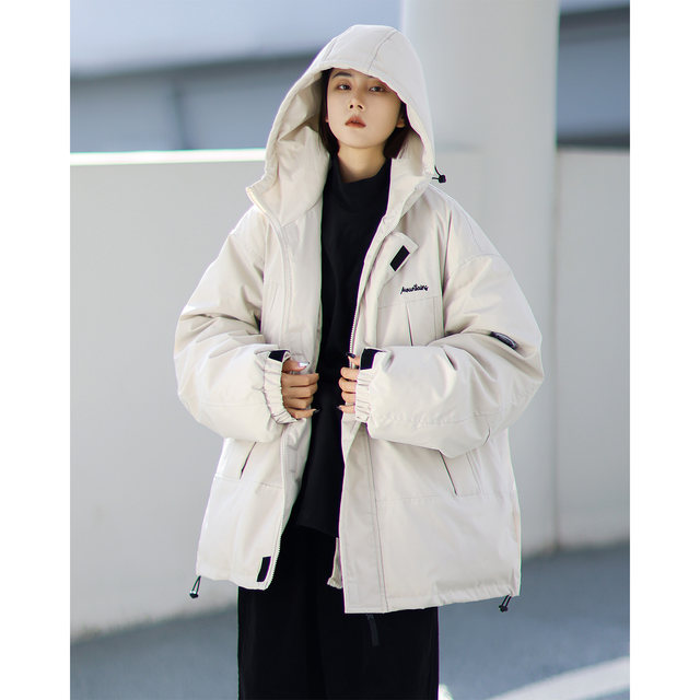 JDL MODE winter Japanese style workwear retro hooded cotton jacket jacket  men's and women's mountaineering clothing ins cotton coat