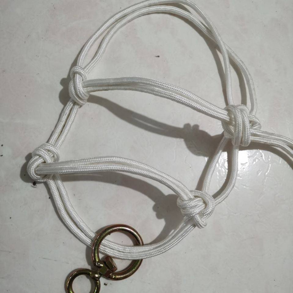 Pure hand-woven cotton sheep bridle, sheep collar, faucet, dragon set, cattle tied with cattle rope, cattle farm equipment