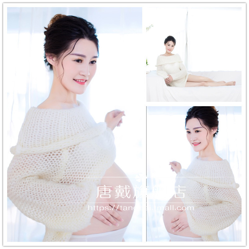 2018 chủ đề mới Hàn Quốc trang phục phụ nữ mang thai ảnh phối cảnh gạc xác ướp ảnh quần áo studio chụp ảnh shop đầm bầu đẹp