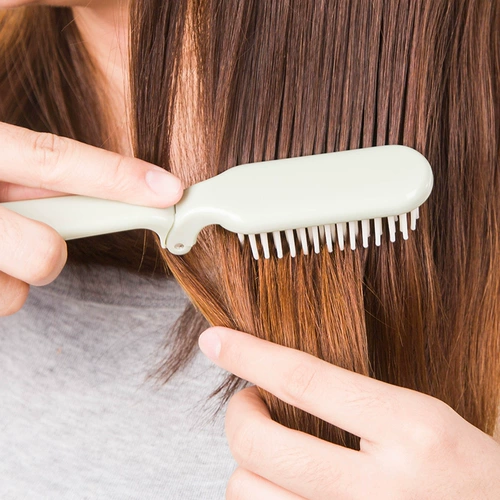 兰泽草 Складная портативная переносная кудрявая антистатическая расческа для путешествий